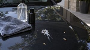 how to remove bird droppings from car paint