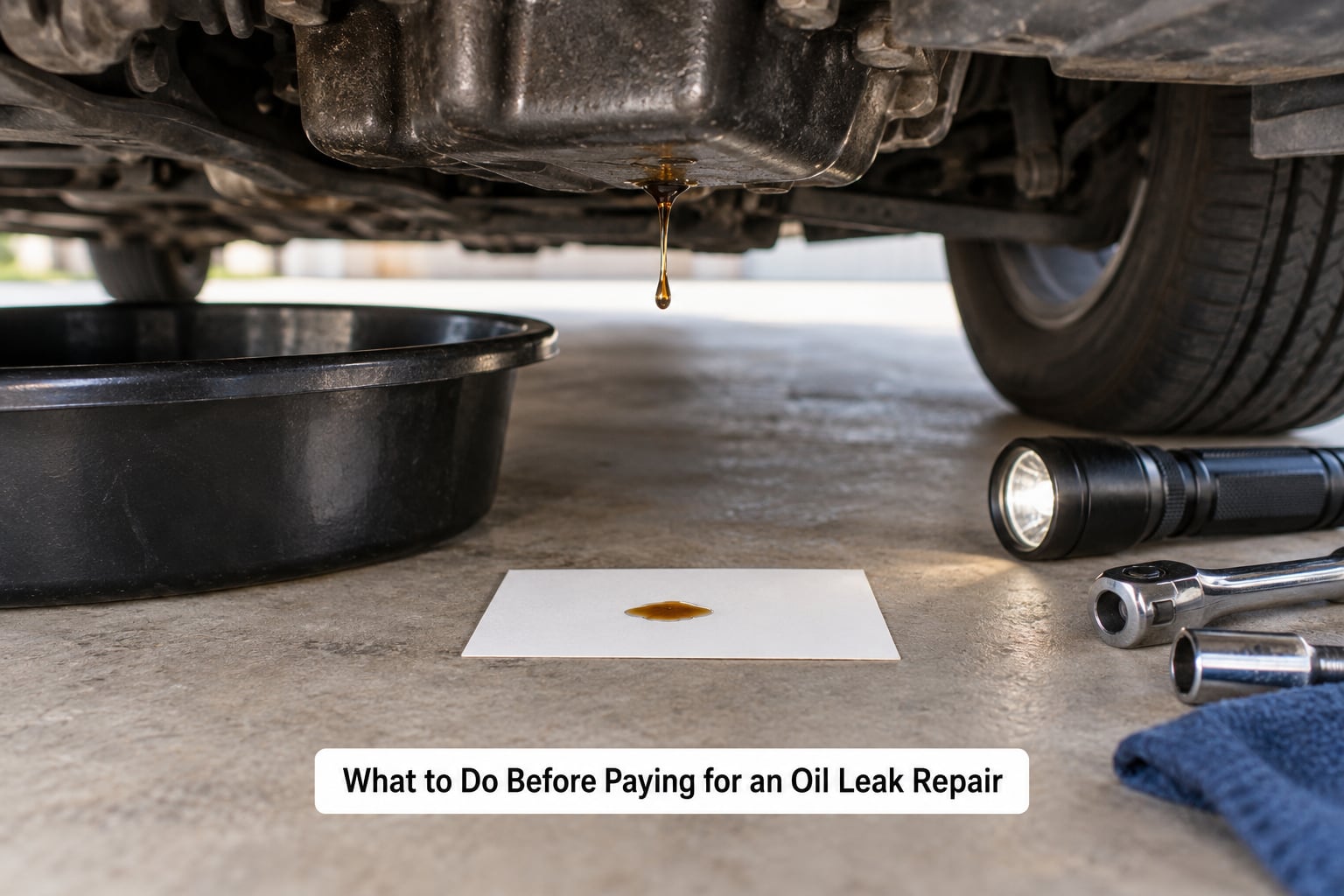 What to Do Before Paying for an Oil Leak Repair