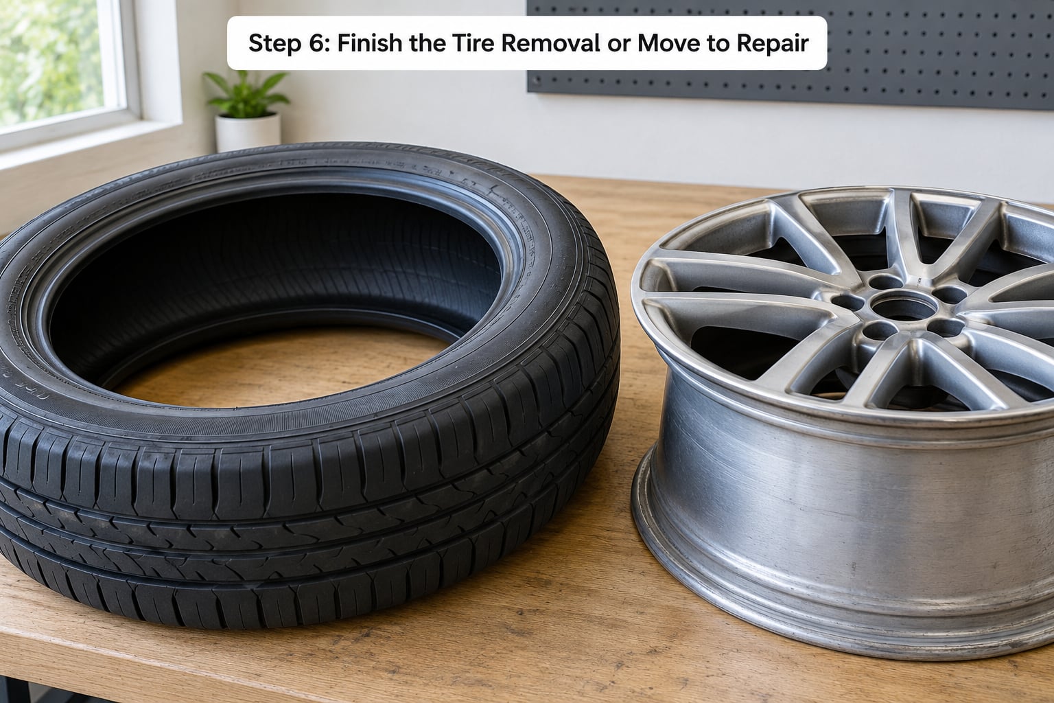 Step 6: Finish the Tire Removal or Move to Repair