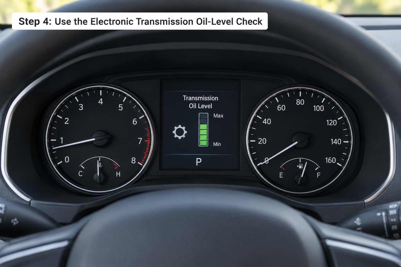 Step 4: Use the Electronic Transmission Oil-Level Check