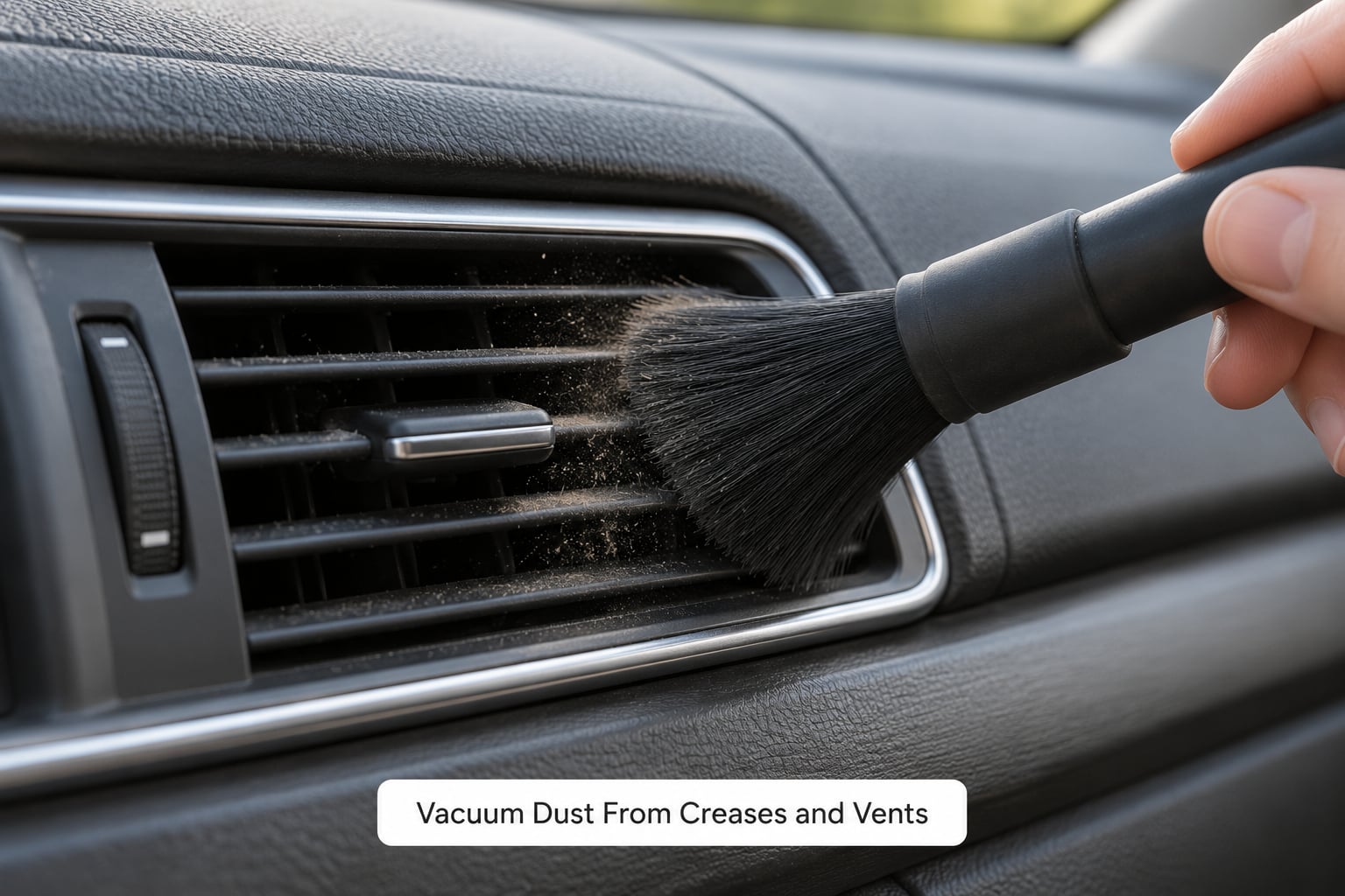 Vacuum Dust From Creases and Vents