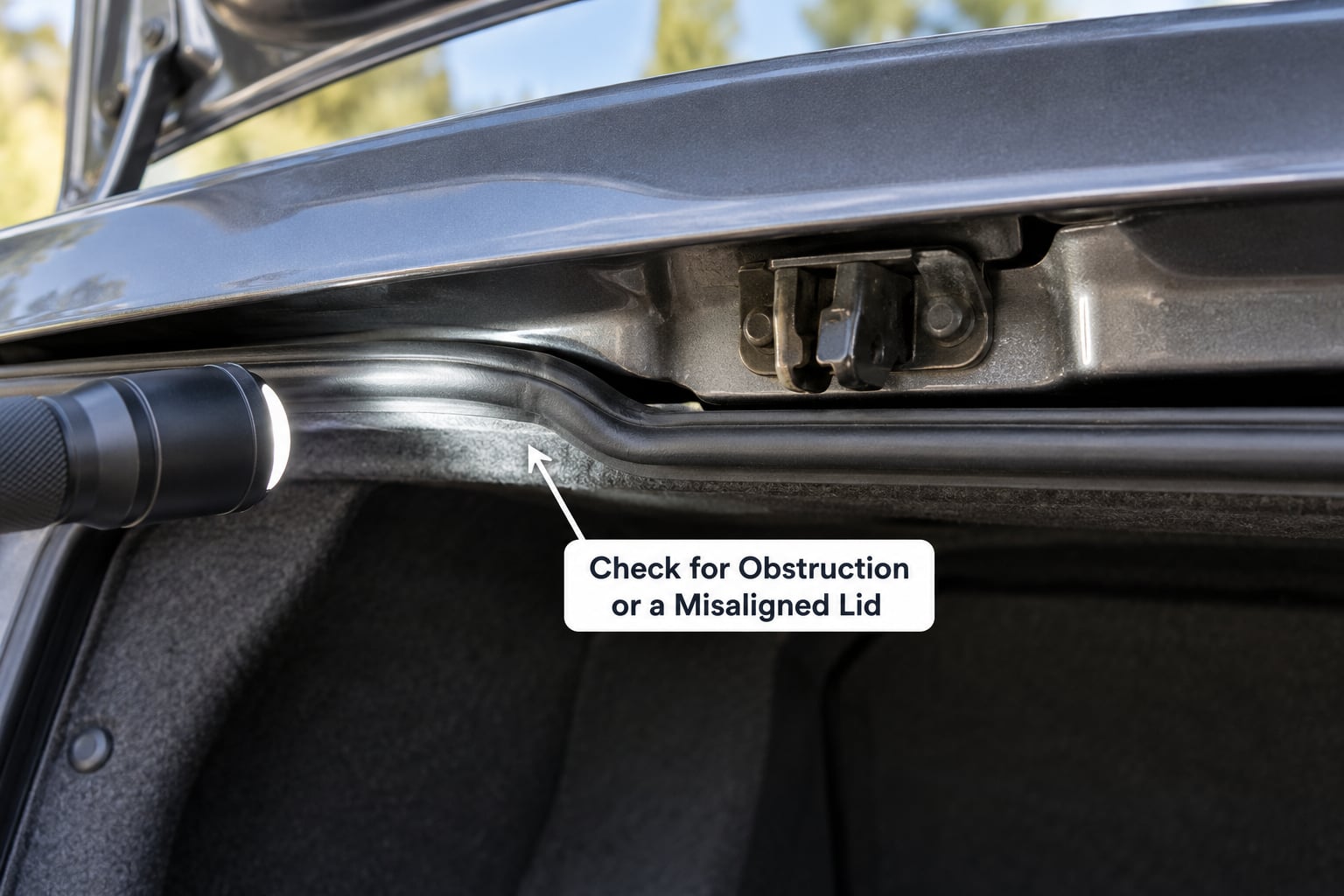 Check for Obstruction or a Misaligned Lid