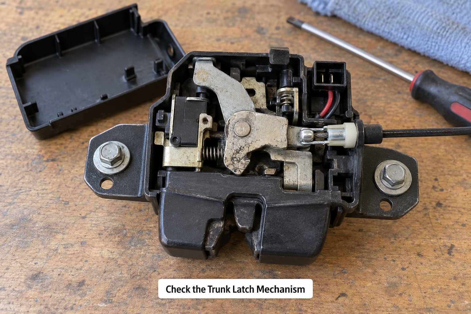 Check the Trunk Latch Mechanism