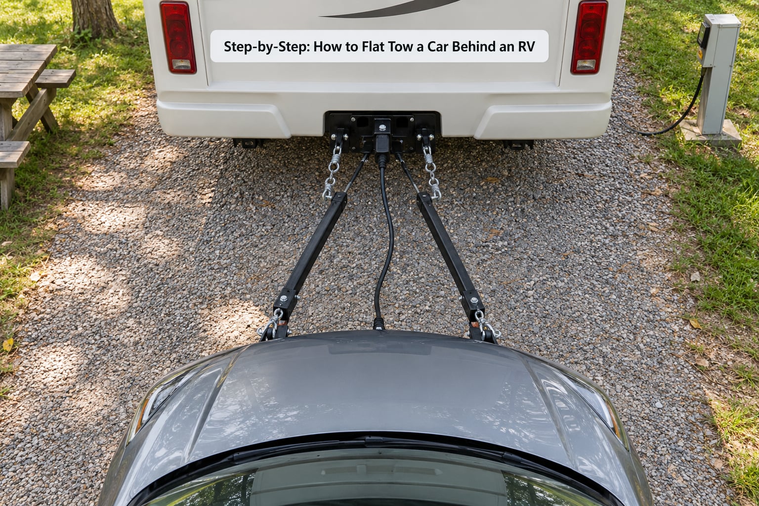Step-by-Step: How to Flat Tow a Car Behind an RV