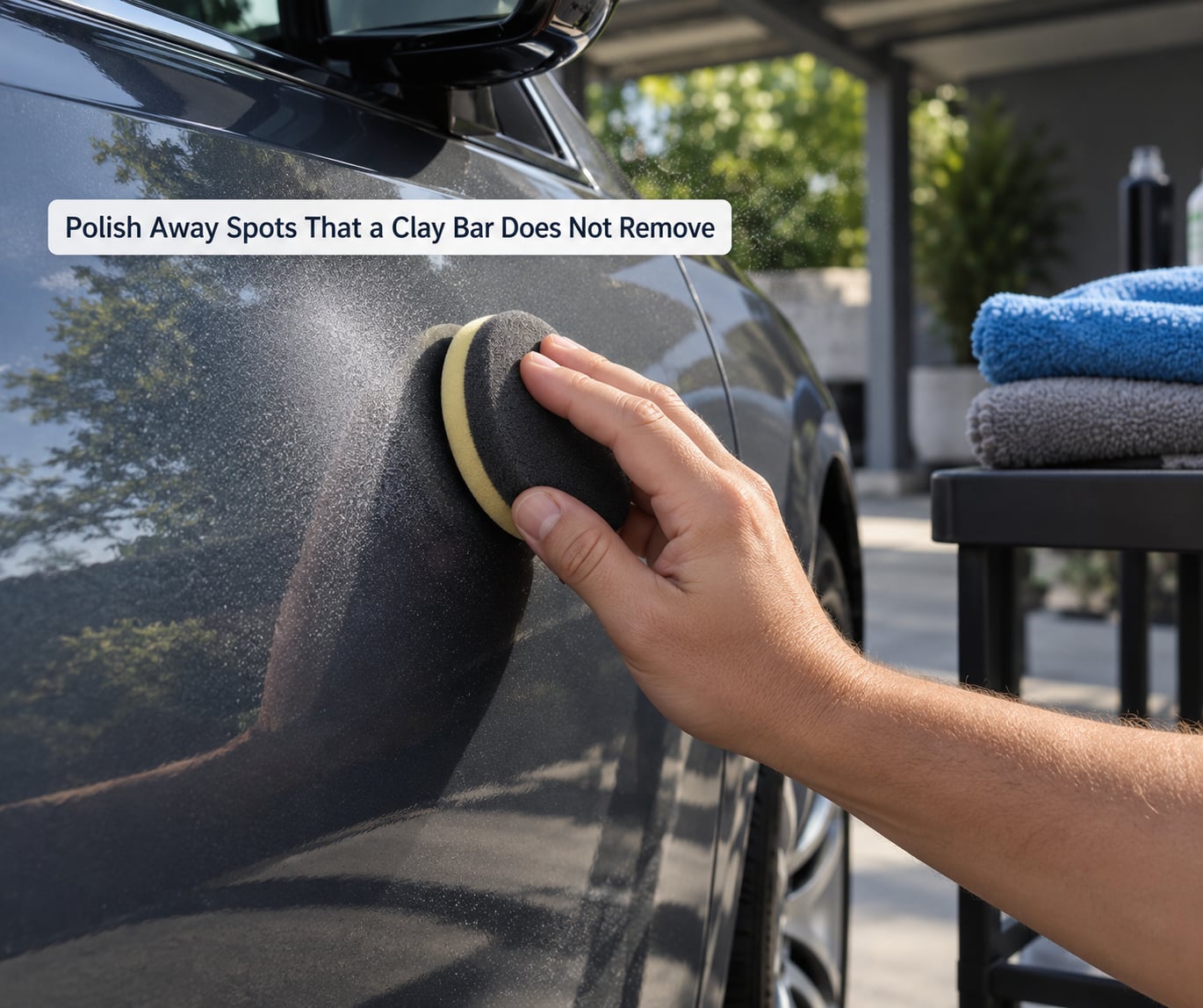 Polish Away Spots That a Clay Bar Does Not Remove