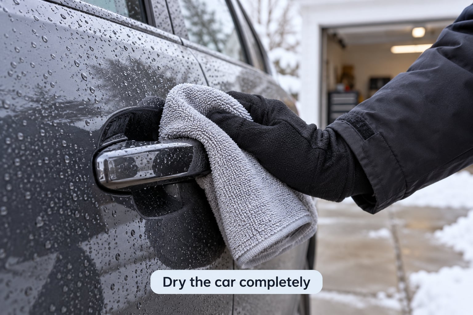 Dry the car completely