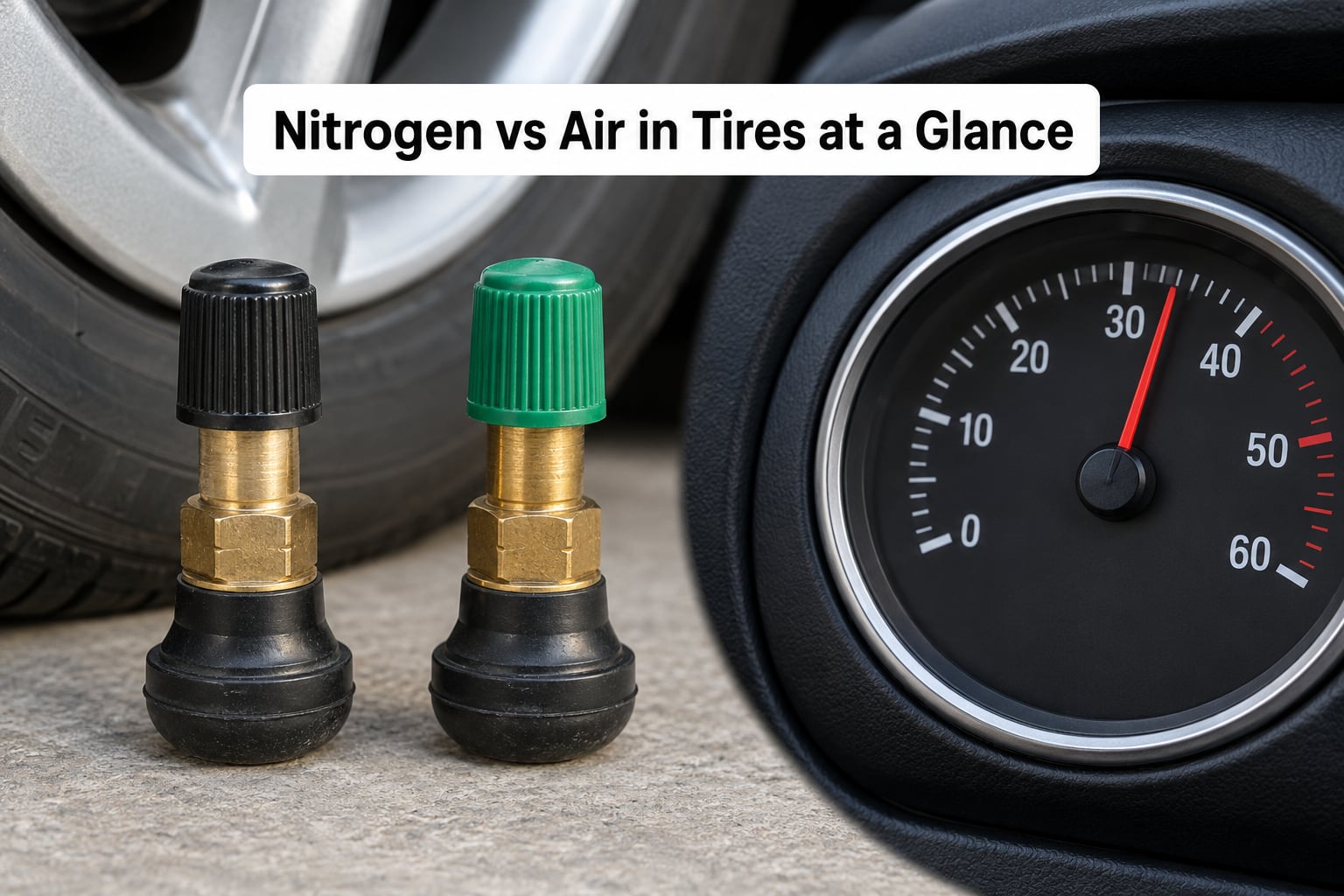 Nitrogen vs Air in Tires at a Glance