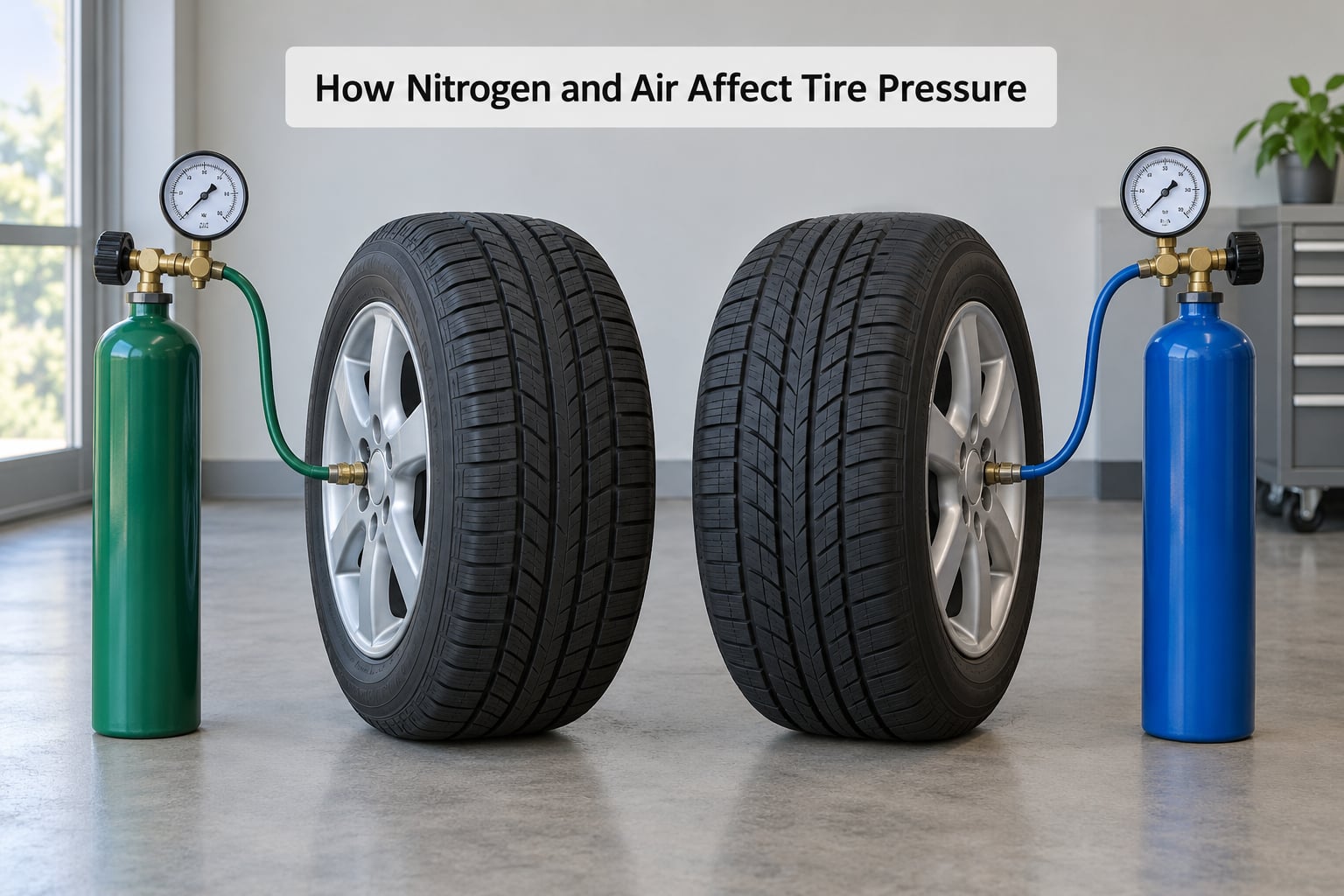 How Nitrogen and Air Affect Tire Pressure