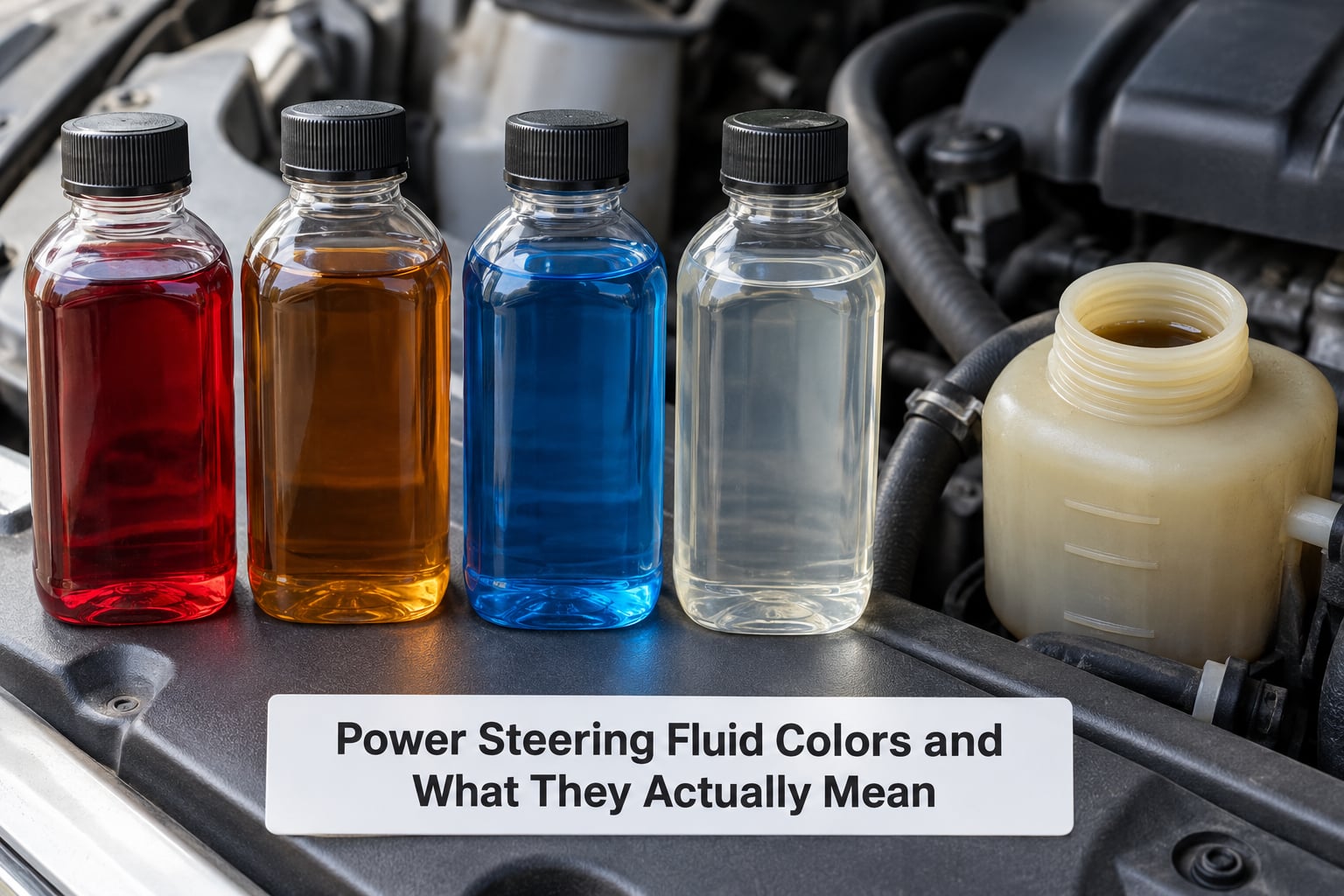 Power Steering Fluid Colors and What They Actually Mean