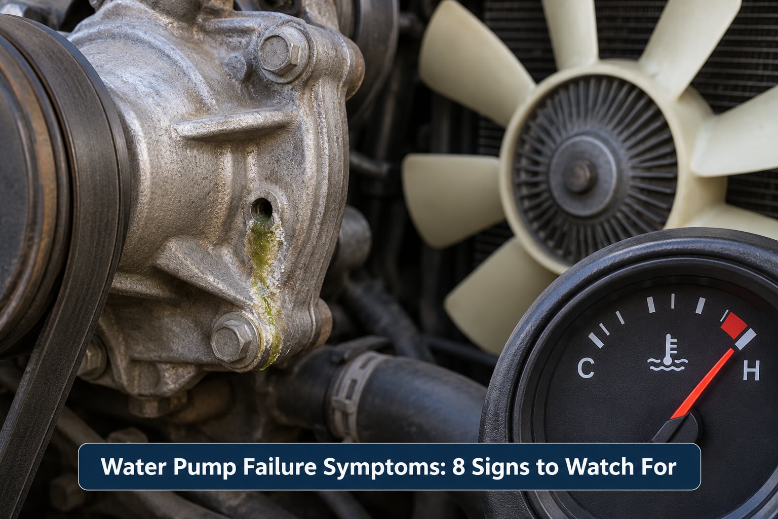 Water Pump Failure Symptoms: 8 Signs to Watch For