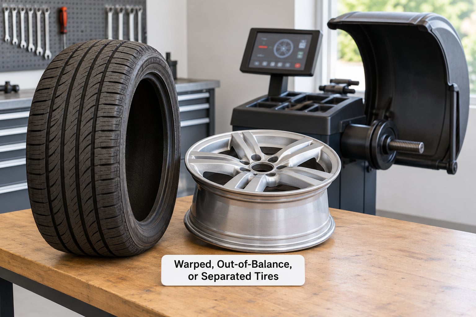 Warped, Out-of-Balance, or Separated Tires