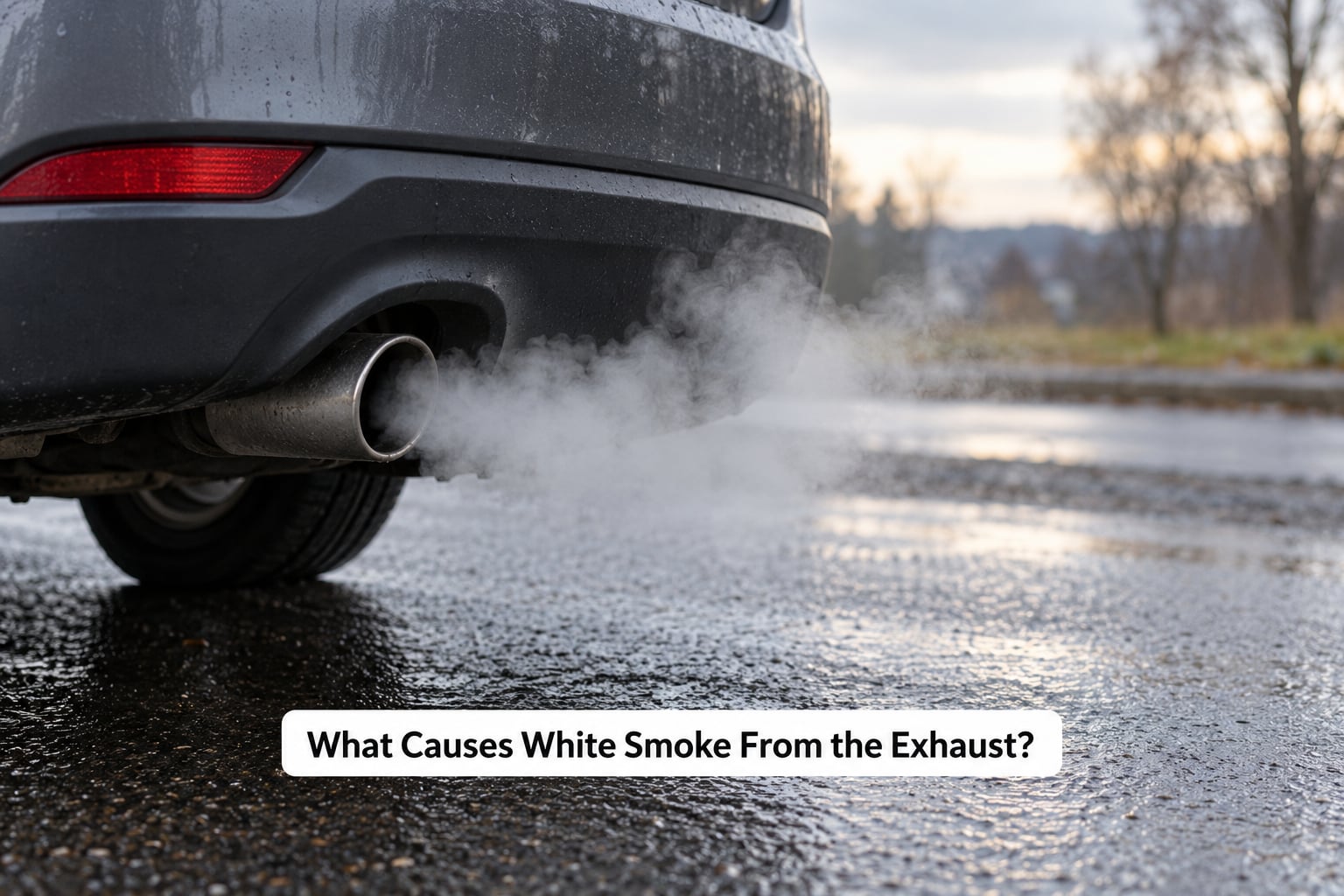What Causes White Smoke From the Exhaust?