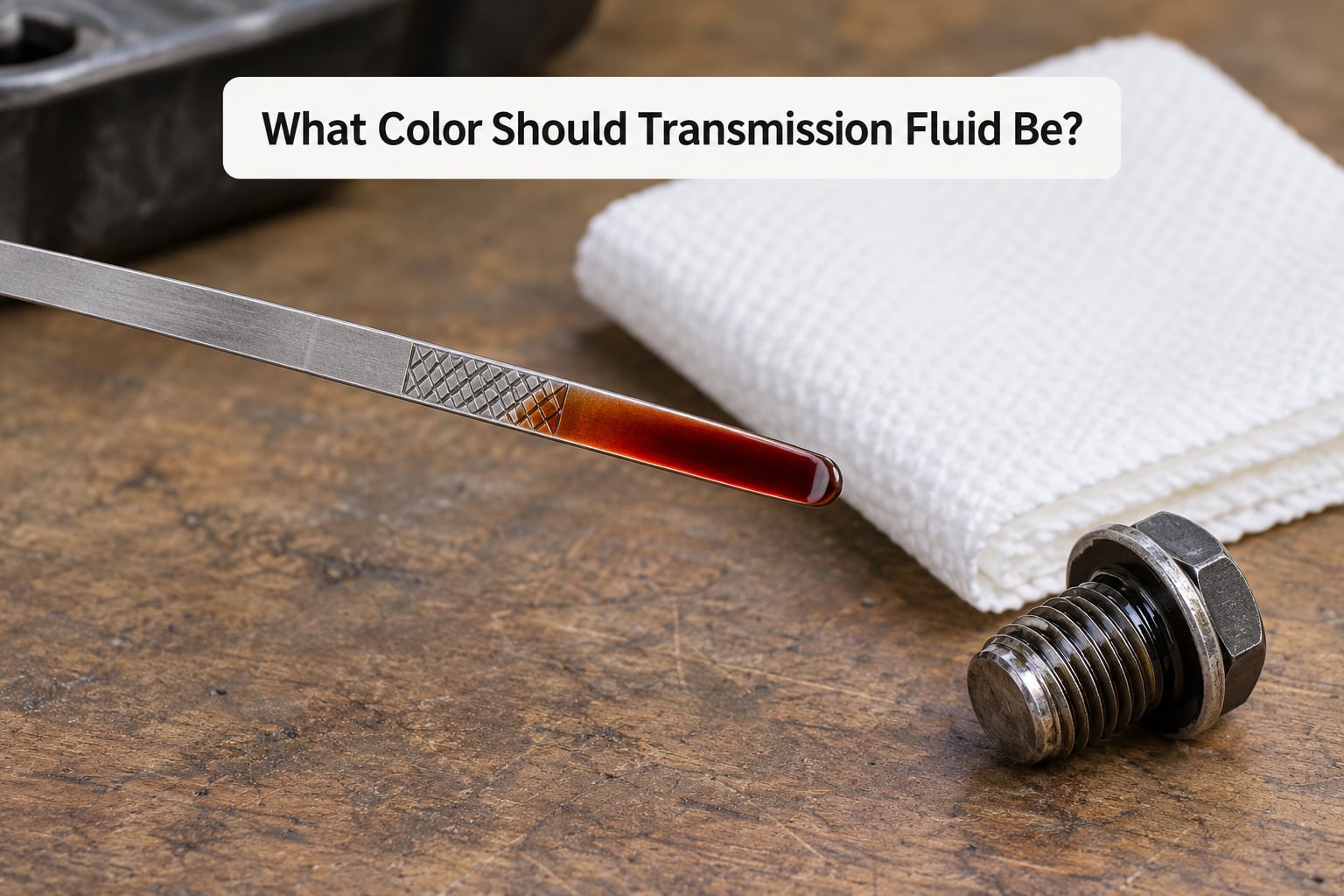 What Color Should Transmission Fluid Be?